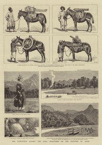 Ekspeditionen mod Akha Marauders på grænsen til Assam af Alfred Chantrey Corbould
